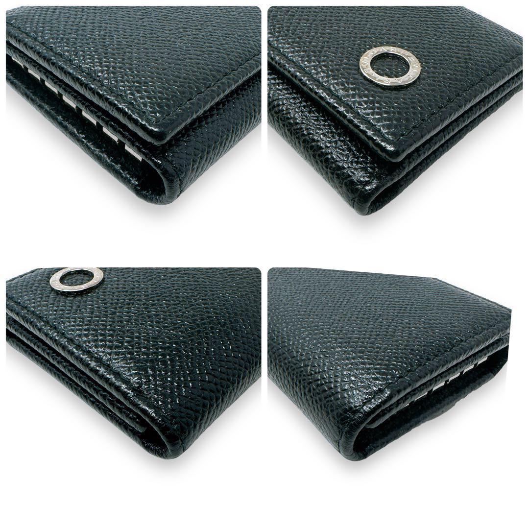 ブルガリ マン キーケース 282234 レザー ブラック 6連フック ブランド