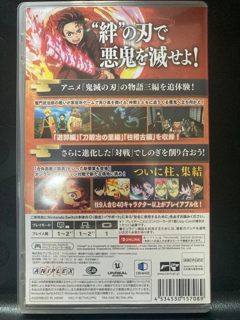 Switch 鬼滅の刃 ヒノカミ血風譚2