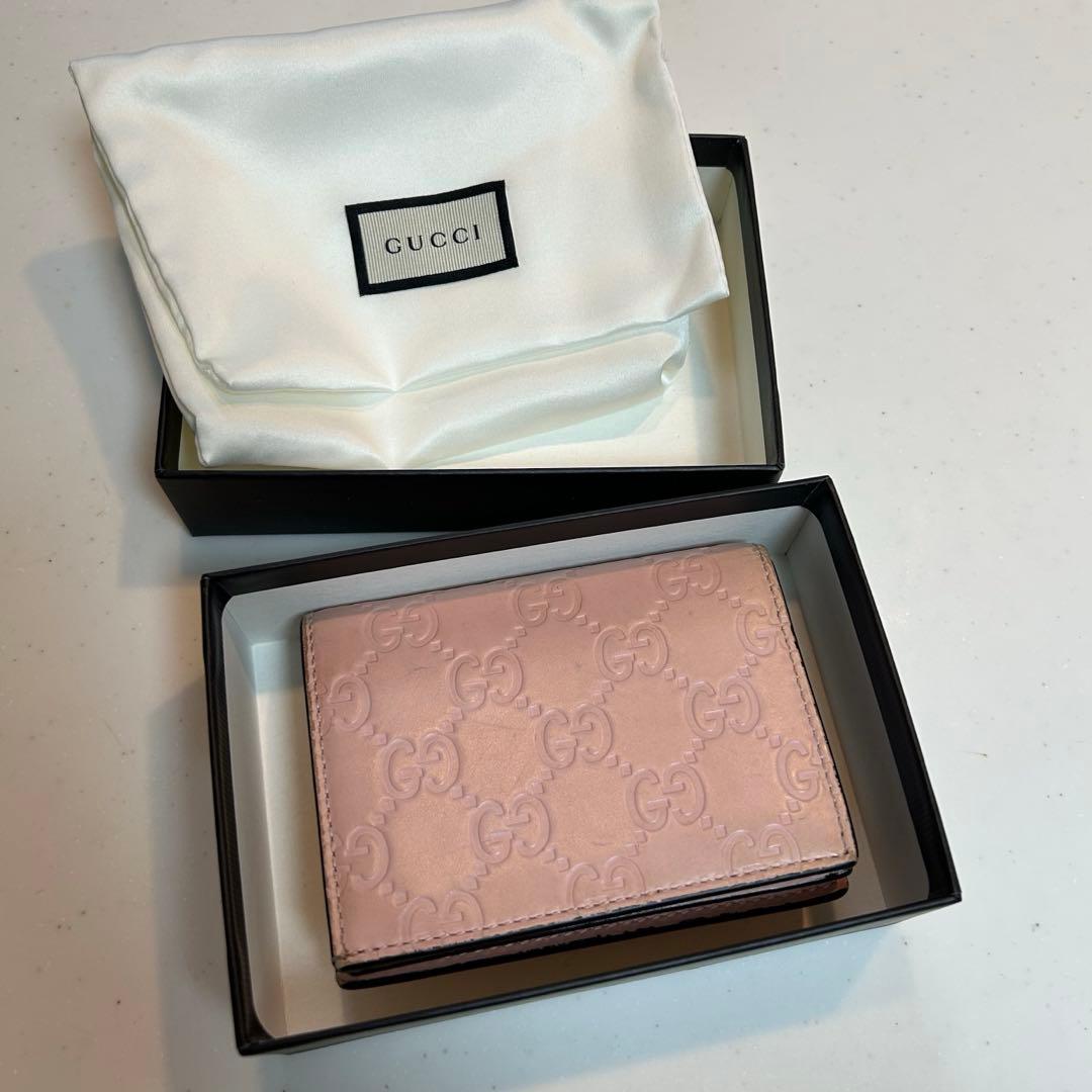 GUCCI ミニ財布 猫モチーフ