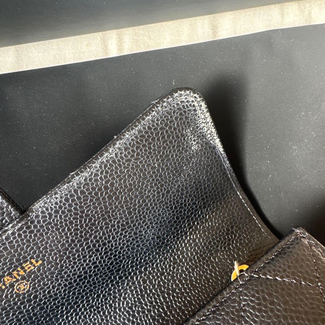 CHANEL 長財布 ブラック キルティング