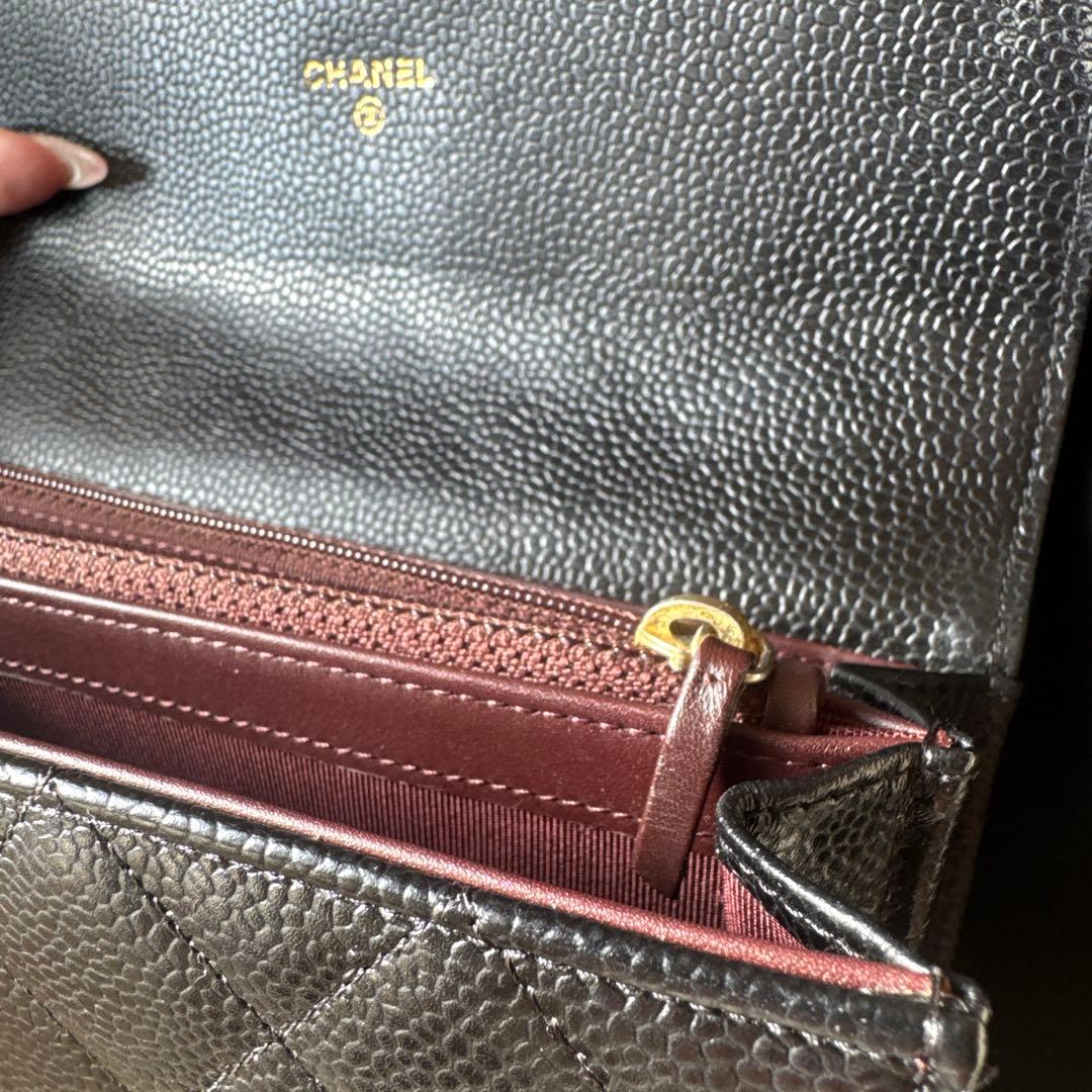 CHANEL 長財布 ブラック キルティング