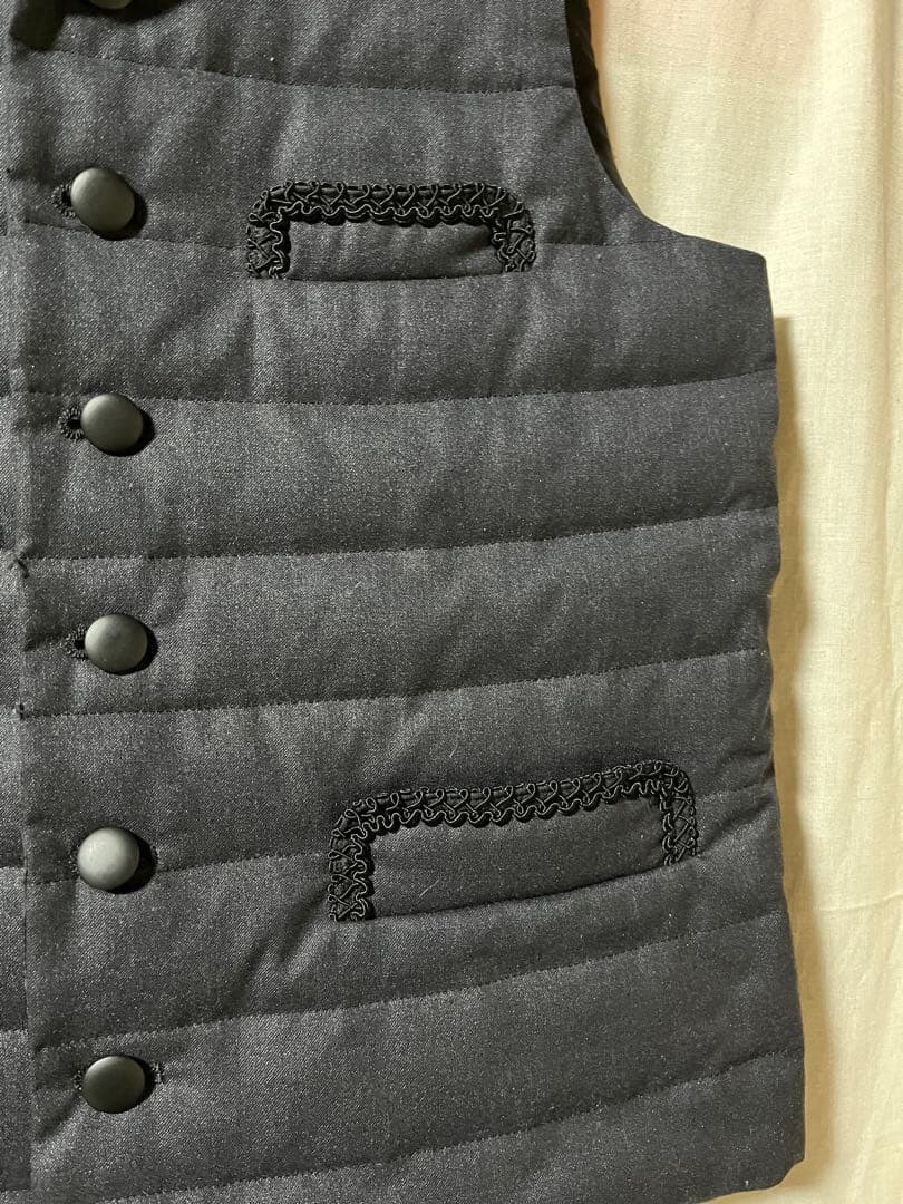 トリココムデギャルソン ダウンベスト グレー