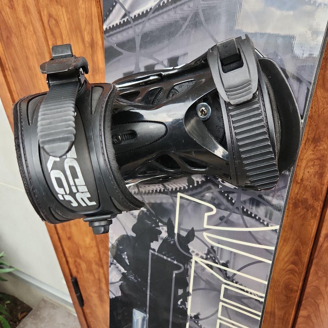 眞空雪板等THE SAMURAI Kuro152スノーボード侍ブラック黒ケース付