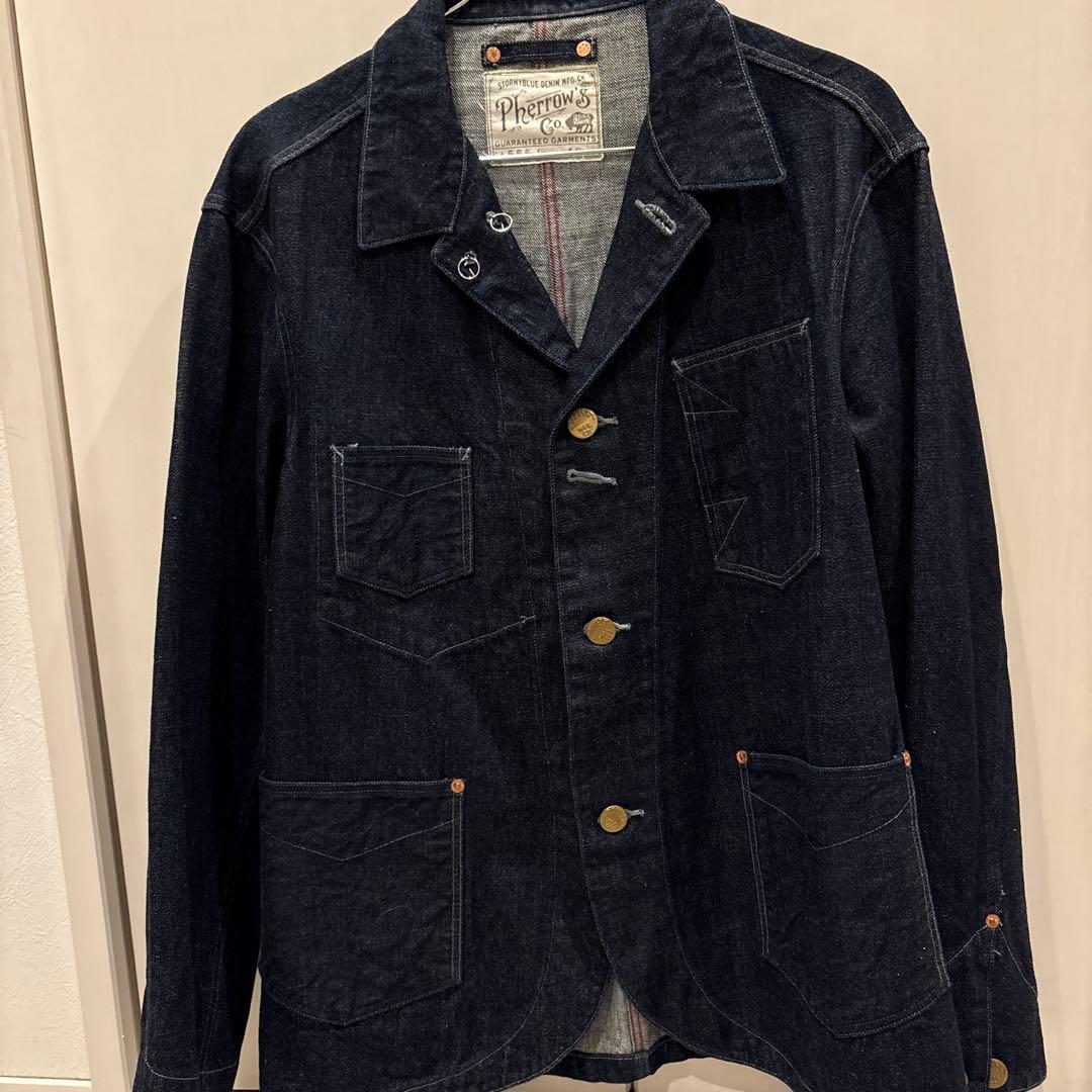 Pherrow's 未使用品チェンジボタンデニムカバーオールサイズ 40