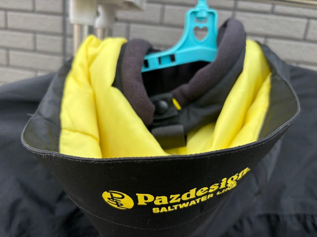 Pazdesignライジャケチャック難有　ウォームジャケットセット黒黄　値引可