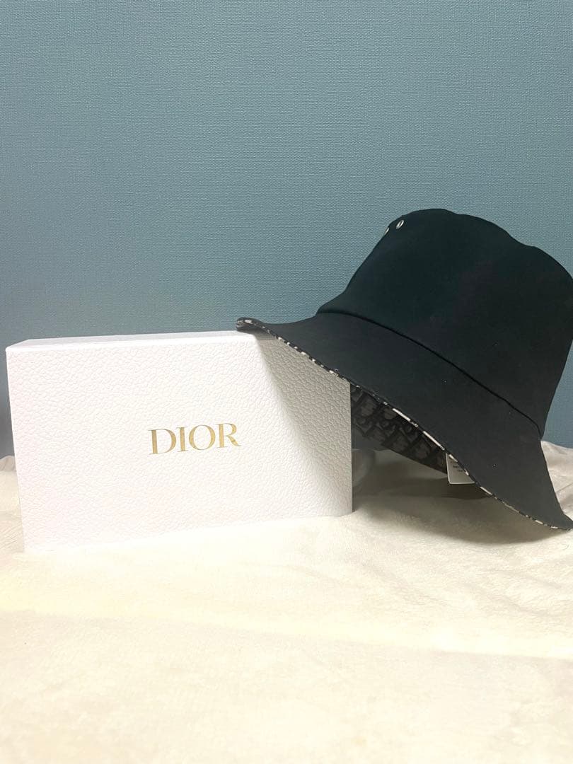 Dior ブラック バケットハット サイズ56