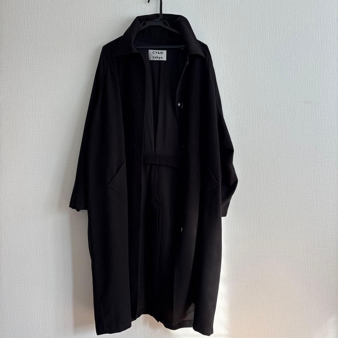 ♦︎新品♦︎CYANtokyo♦︎エアリー バック ウーリー コート♦︎定価30800円