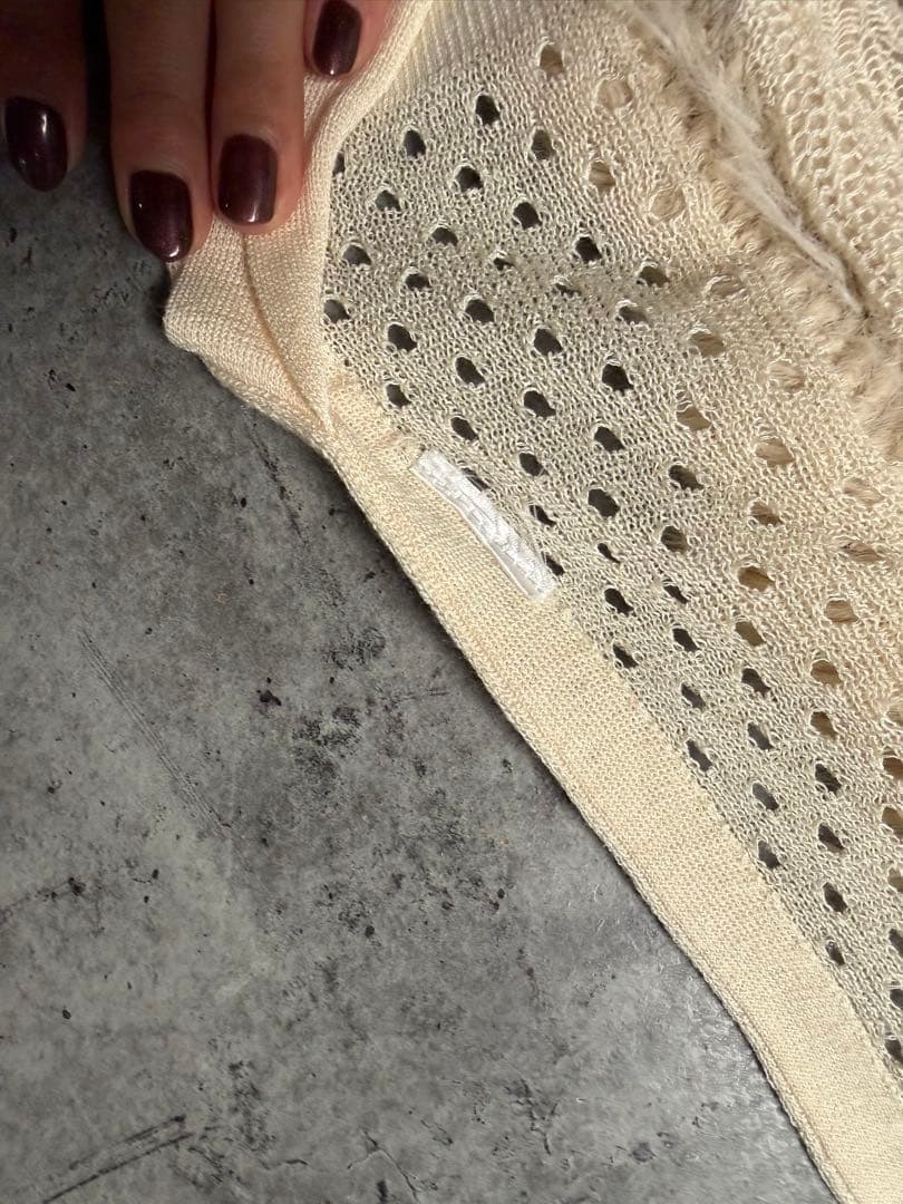 LEINWÄNDE フリンジニットベスト