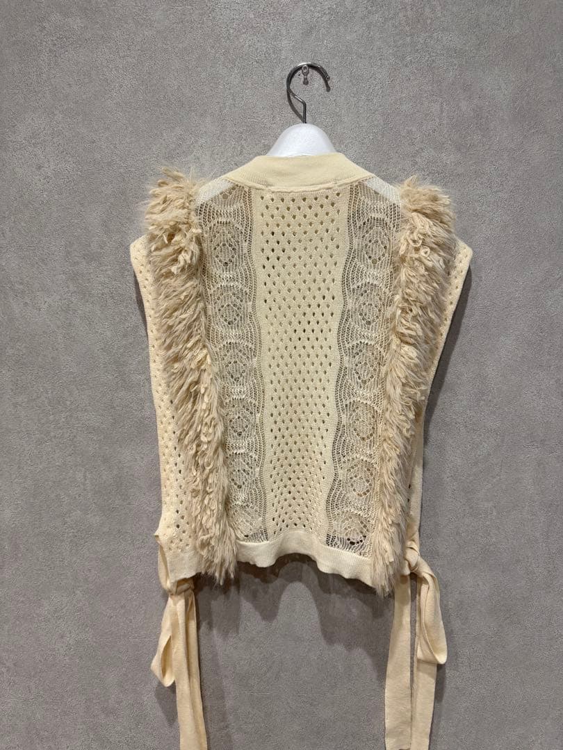 LEINWÄNDE フリンジニットベスト