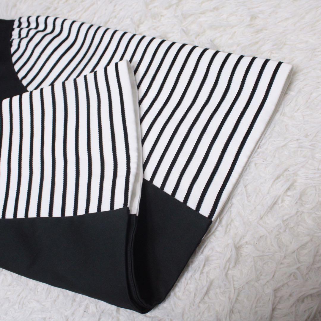 新品 BORDERS at BALCONY ファインボーダーミニスカート 36