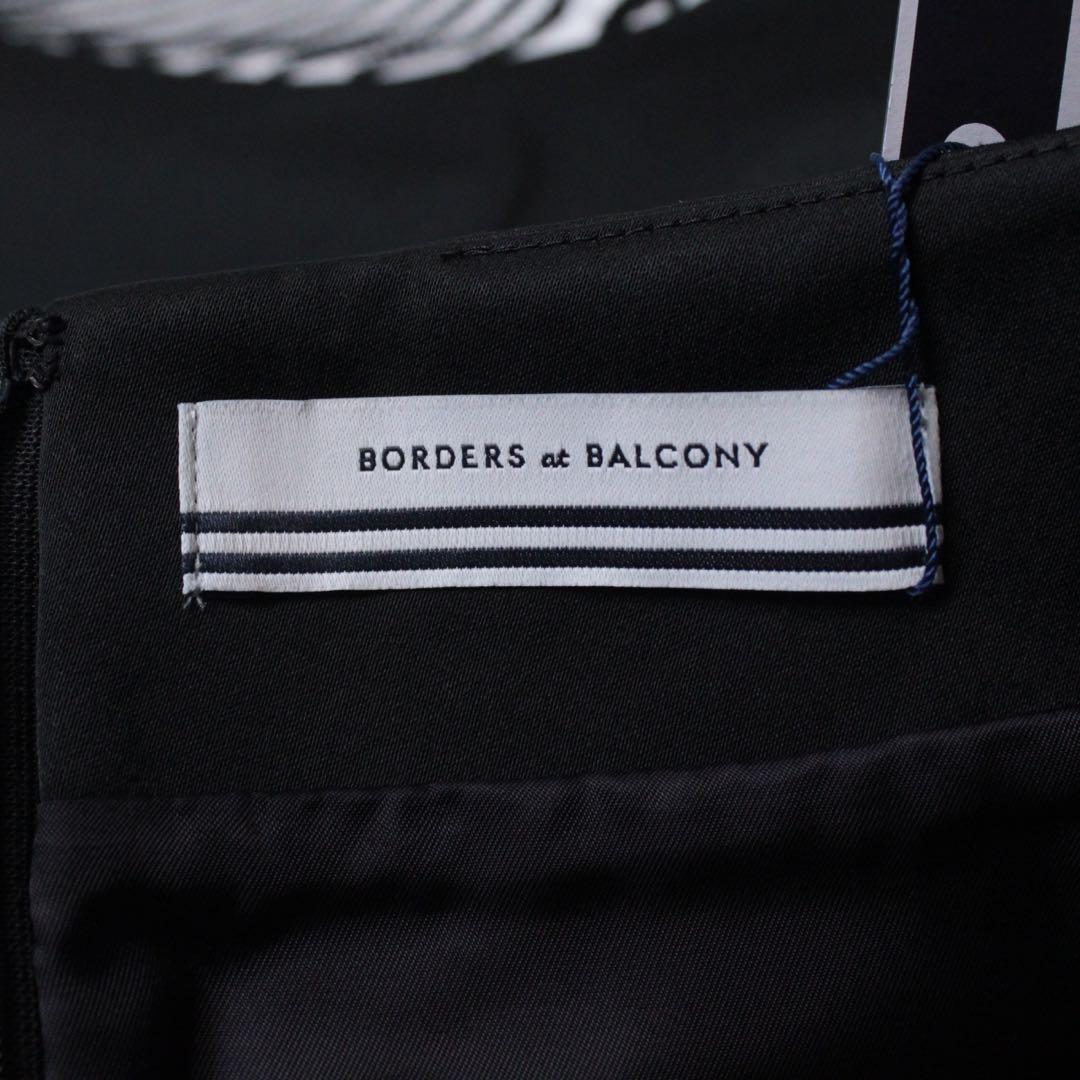 新品 BORDERS at BALCONY ファインボーダーミニスカート 36