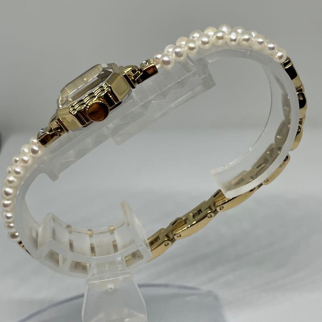 【美品】Samantha Tiara パールベルト　シェル文字盤　ベルト調整可能