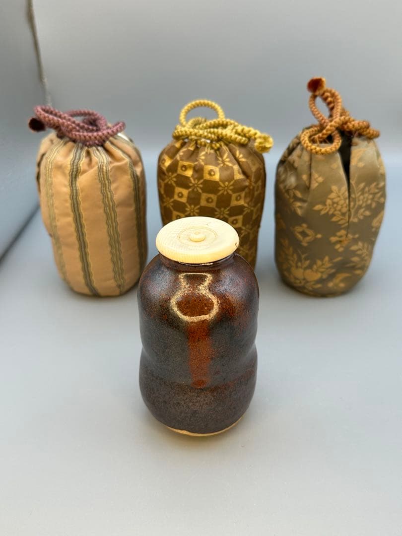 茶道具　茶入　京　大原窯　瓢形