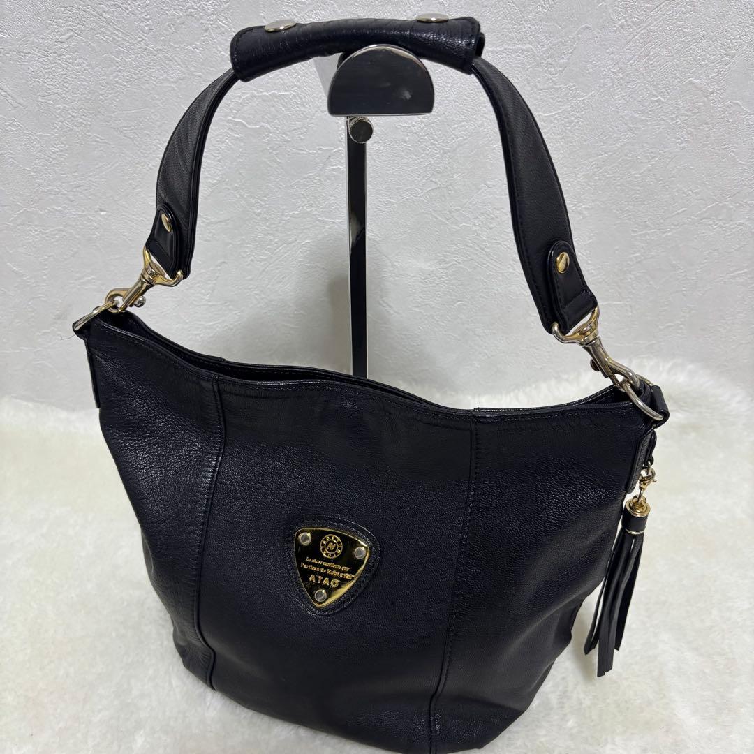 【極希少】アタオ キャンディ ブラック ゴートレザー ATAO