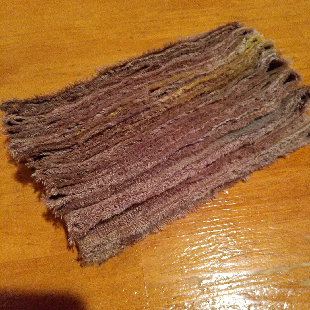 uno★SALE中32，ジャンクジャーナル素材。フリンジ加工裂き布リボン