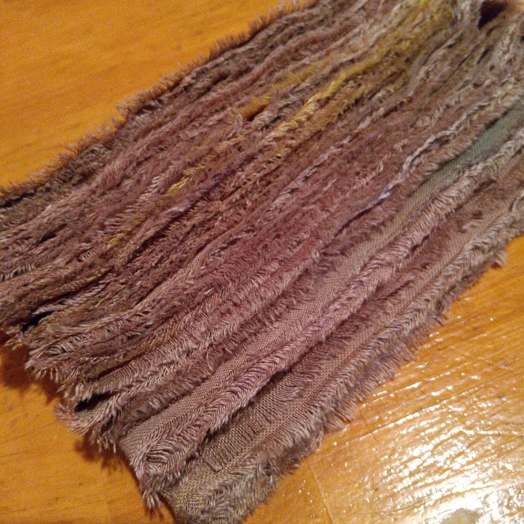 uno★SALE中32，ジャンクジャーナル素材。フリンジ加工裂き布リボン