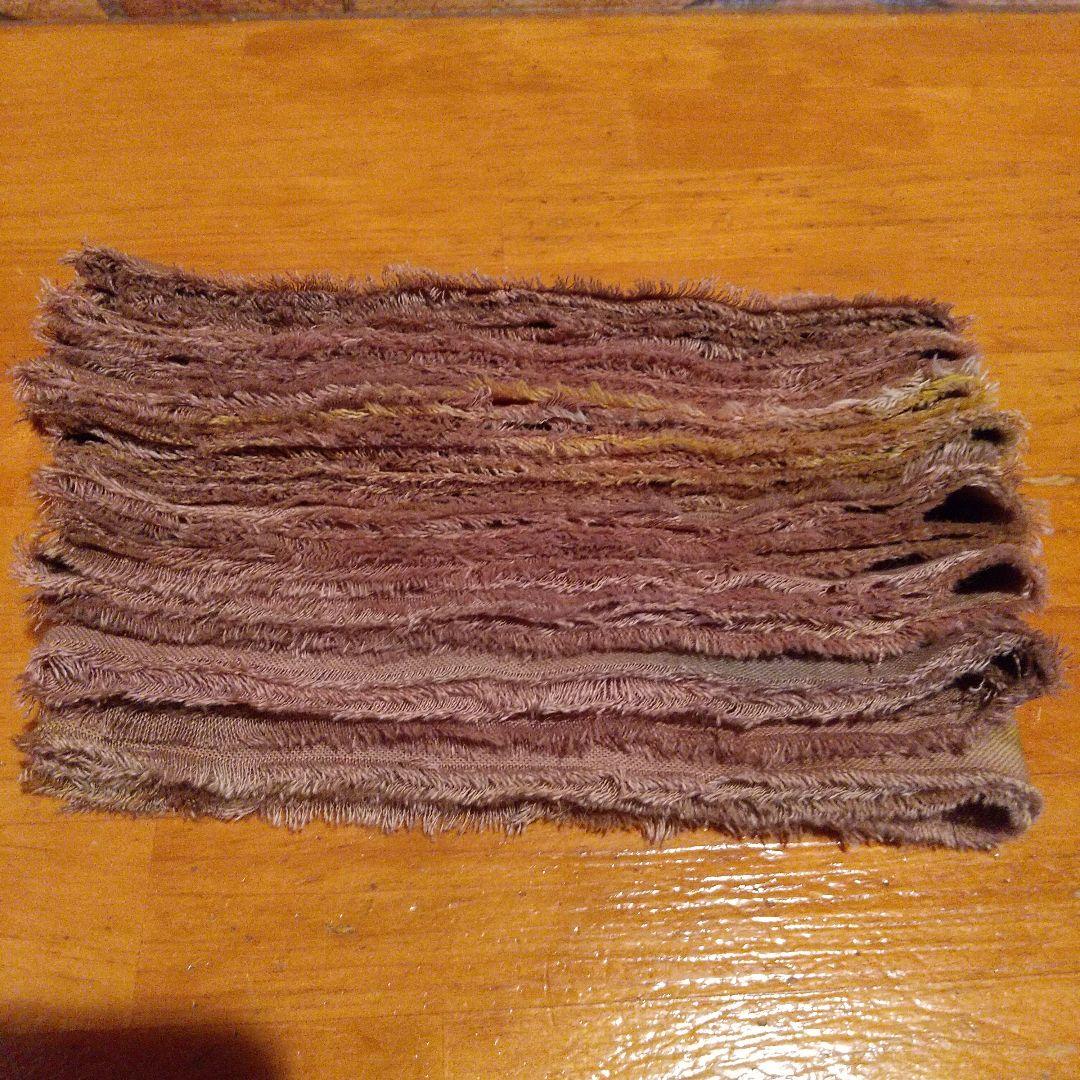 uno★SALE中32，ジャンクジャーナル素材。フリンジ加工裂き布リボン