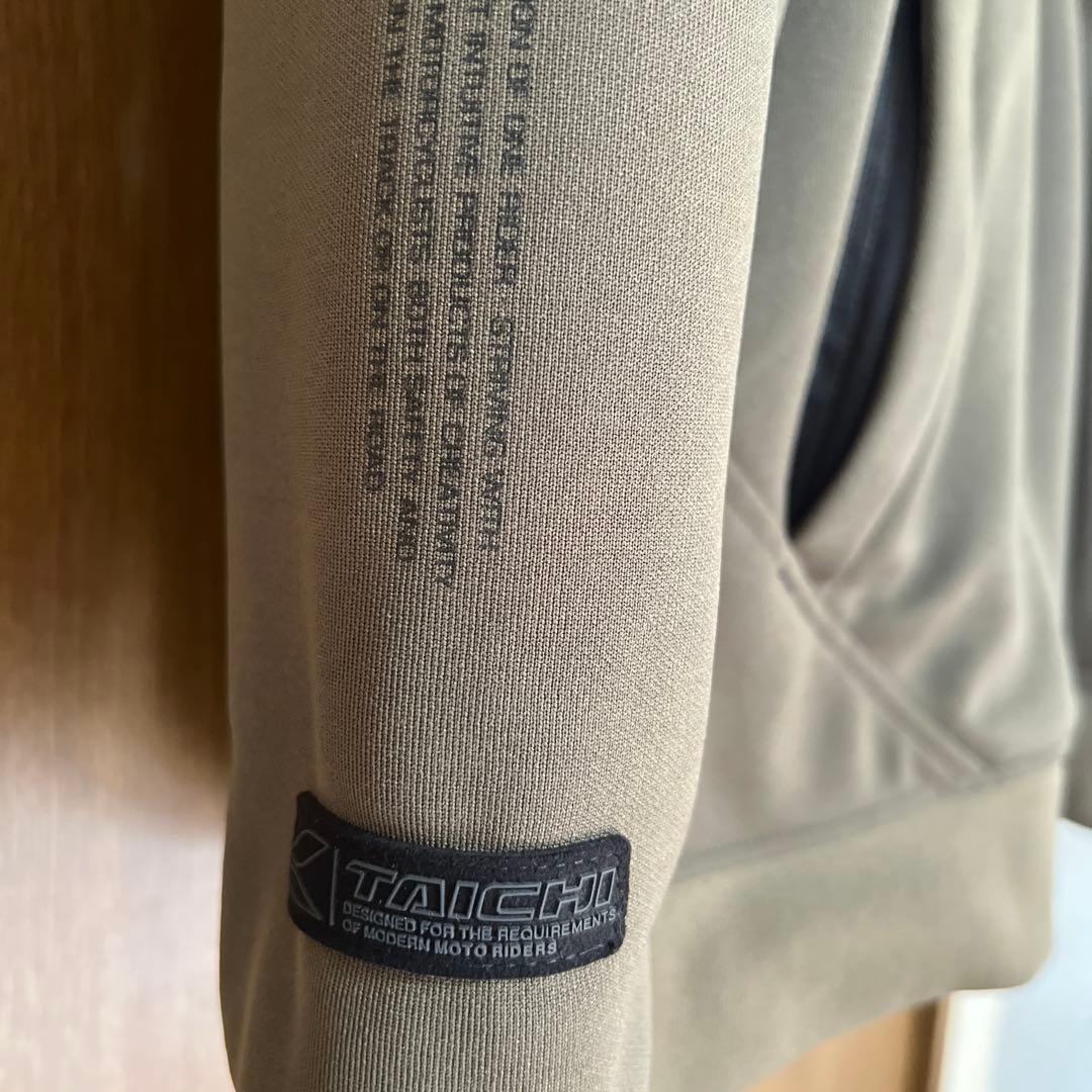 TAICHI フード付きジャケット XXL カーキ　胸部プロテクター(別売)付き