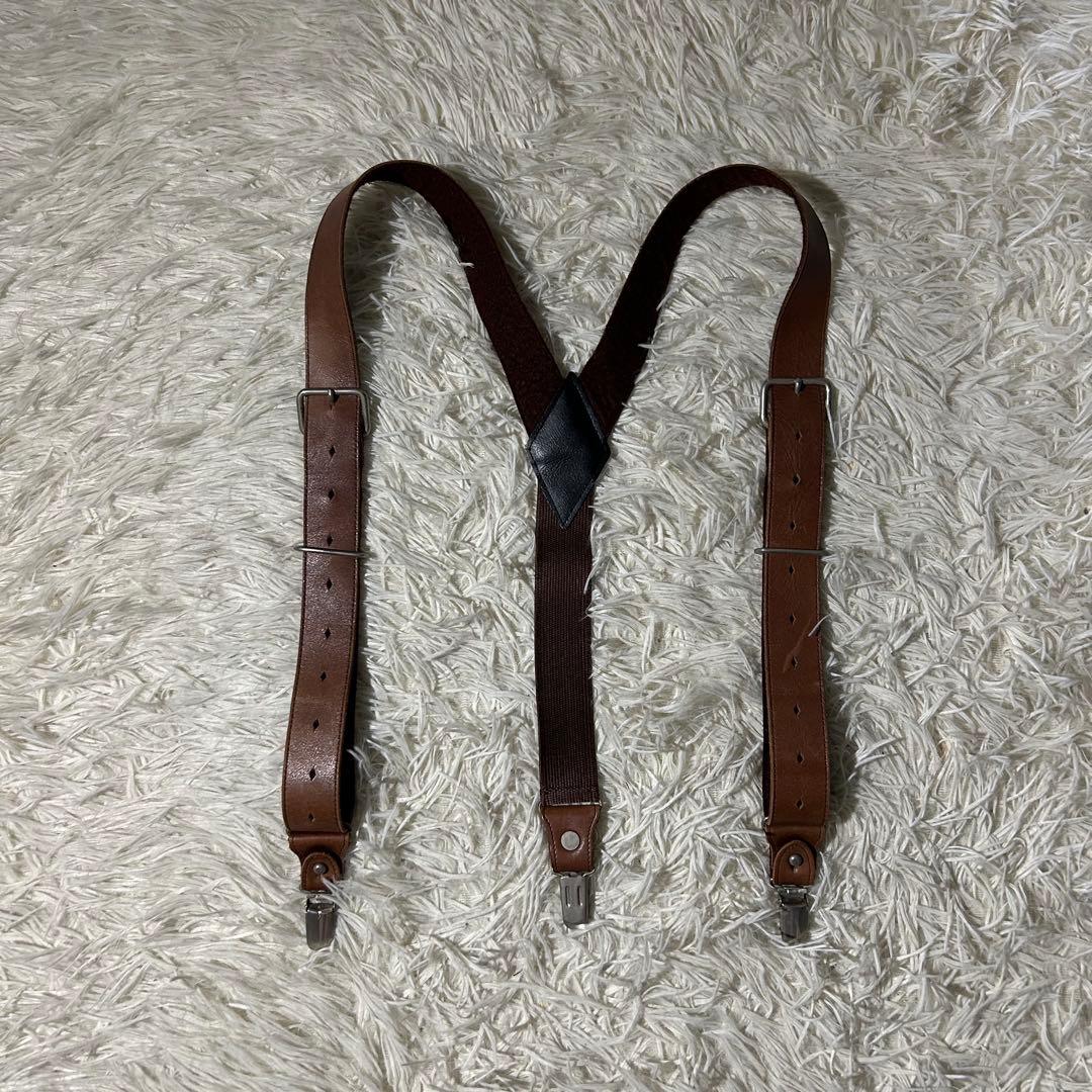 90s ARCHIVE JEAN PAUL GAULTIER レザーサスペンダー