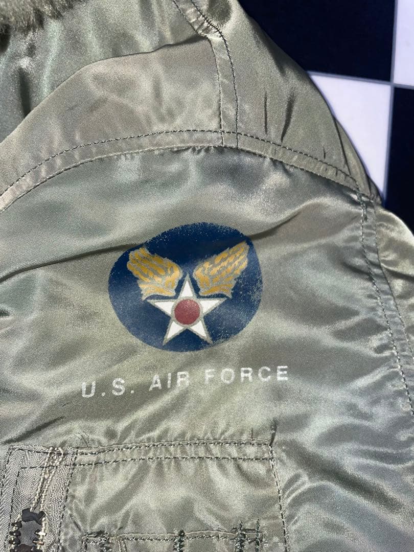 USA製 アルファ B-15D 70s〜80s フライトジャケット 50s 復刻