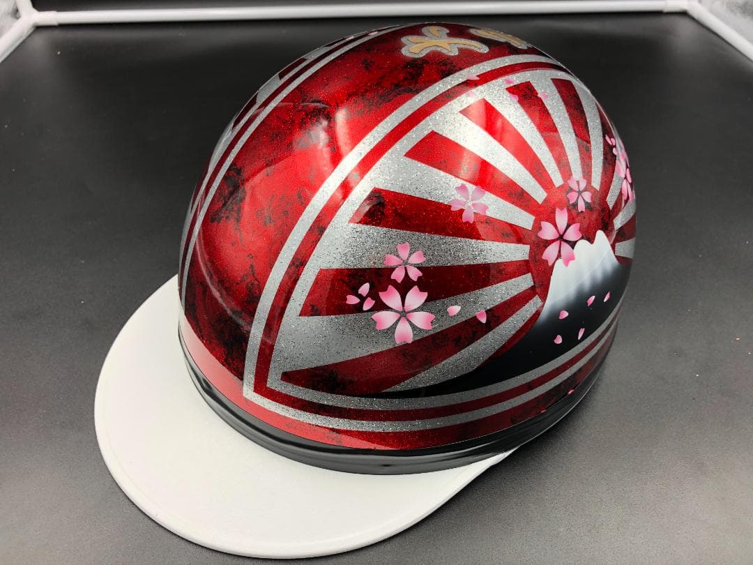 コルク半　カスタム　富士日章　三つボタン　レッドラップ　ラメ　高級クリヤ送料無料