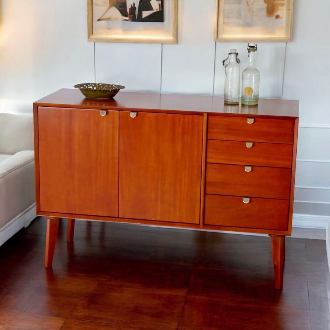 O 新品 北欧 キャビネット リビングボード 収納 本棚