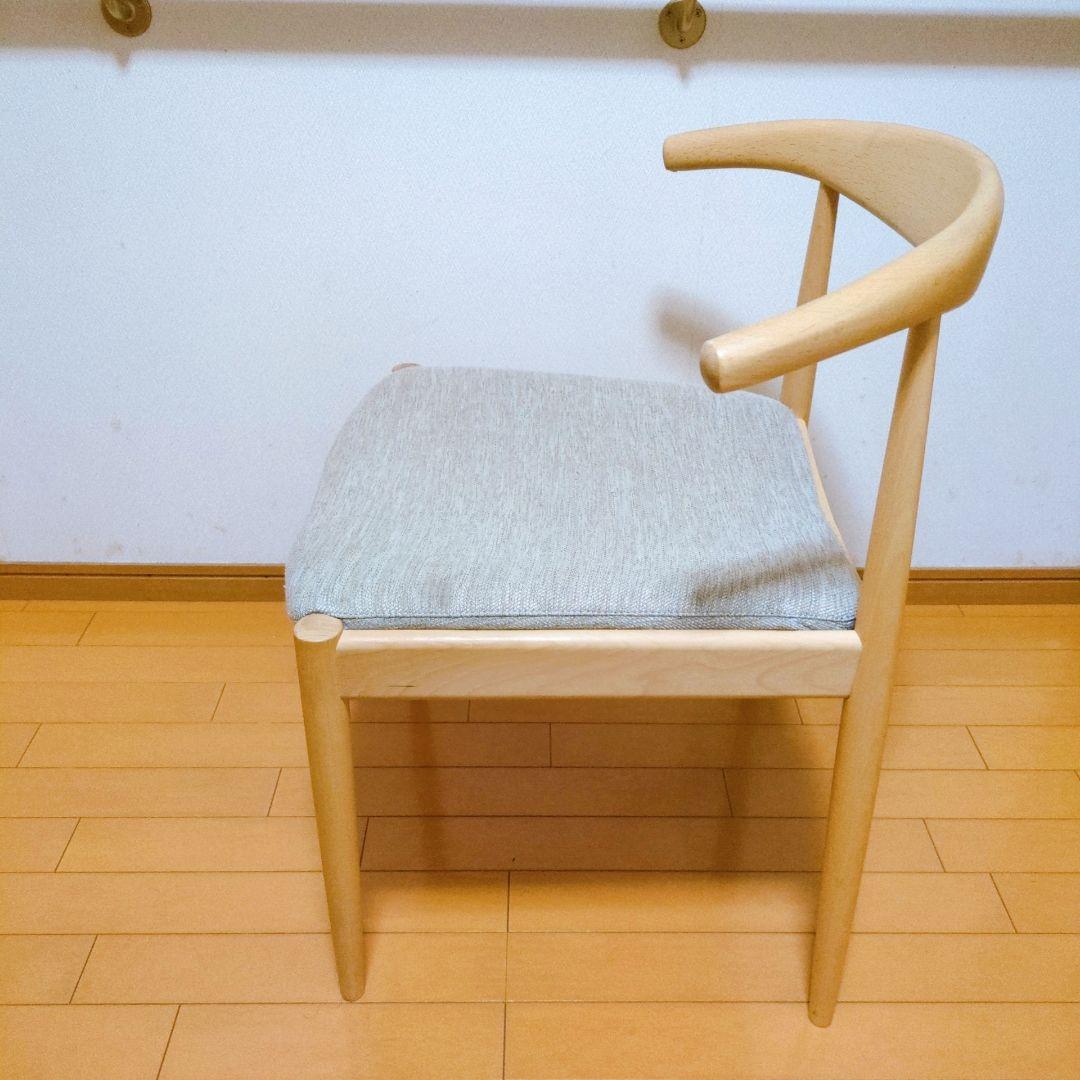 ニトリ ダイニングチェア Nコレクション C-01D アームチェア ナチュラル②