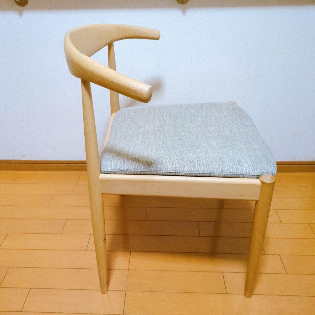 ニトリ ダイニングチェア Nコレクション C-01D アームチェア ナチュラル②