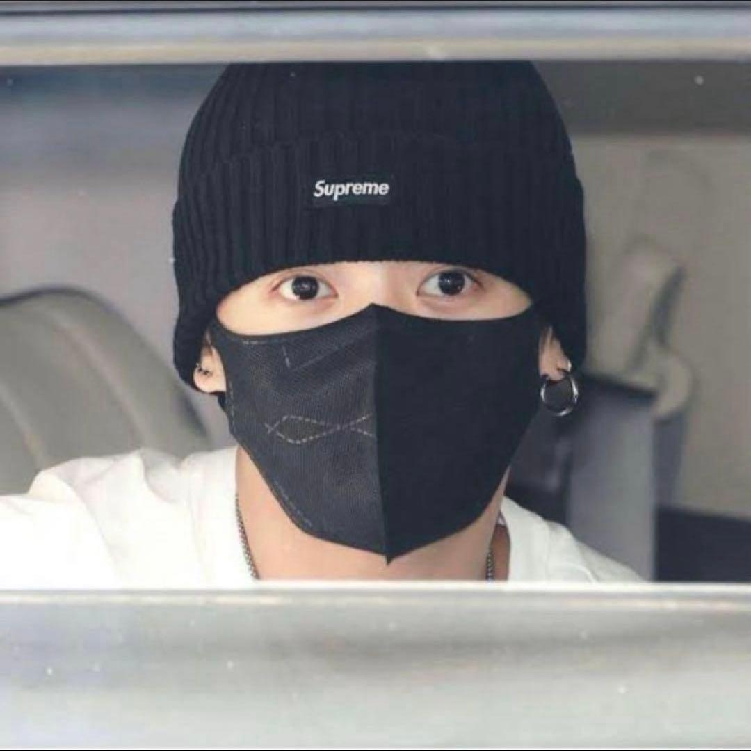 Supreme Overdyed Beanie ニット帽　ビーニー　ブラック　黒