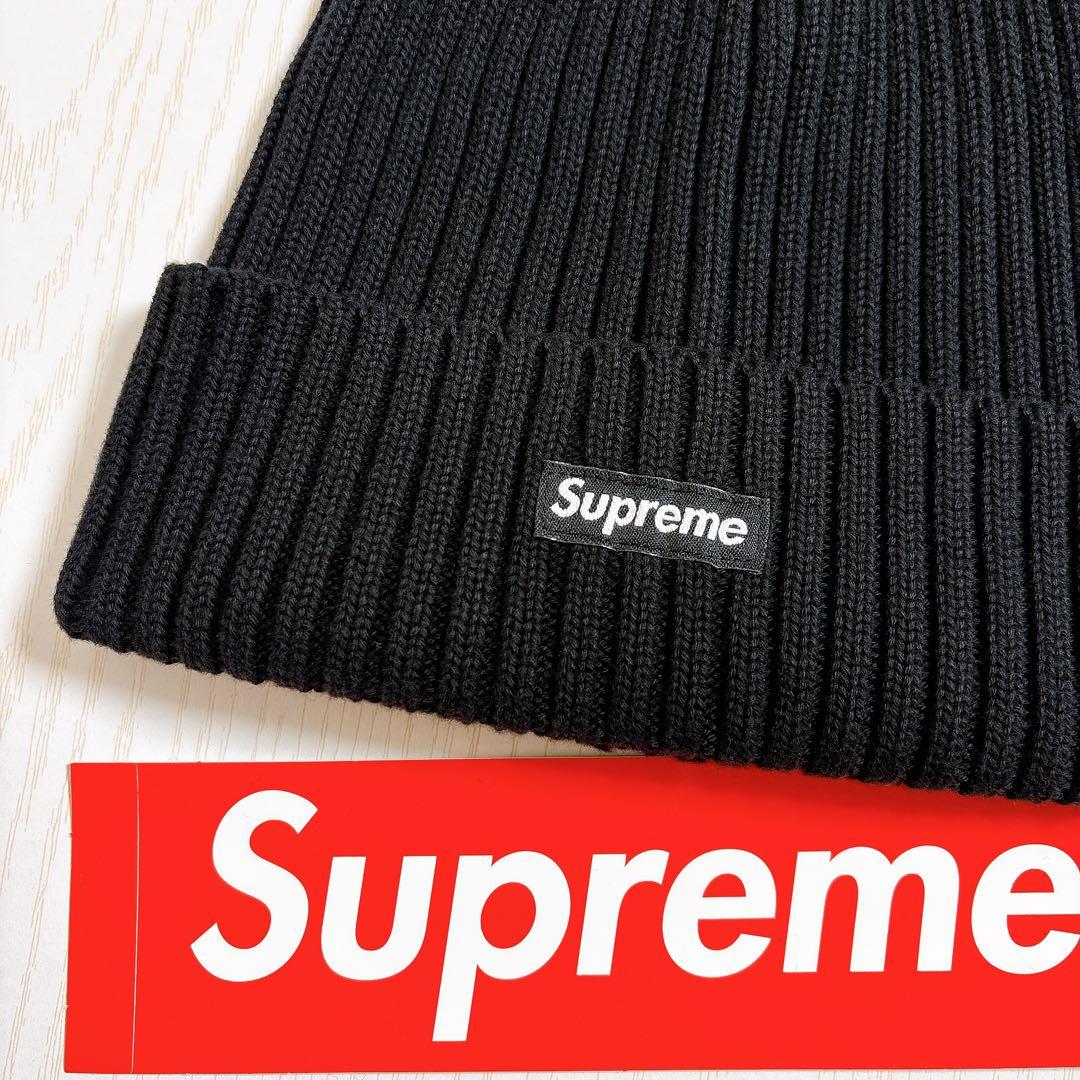 Supreme Overdyed Beanie ニット帽　ビーニー　ブラック　黒