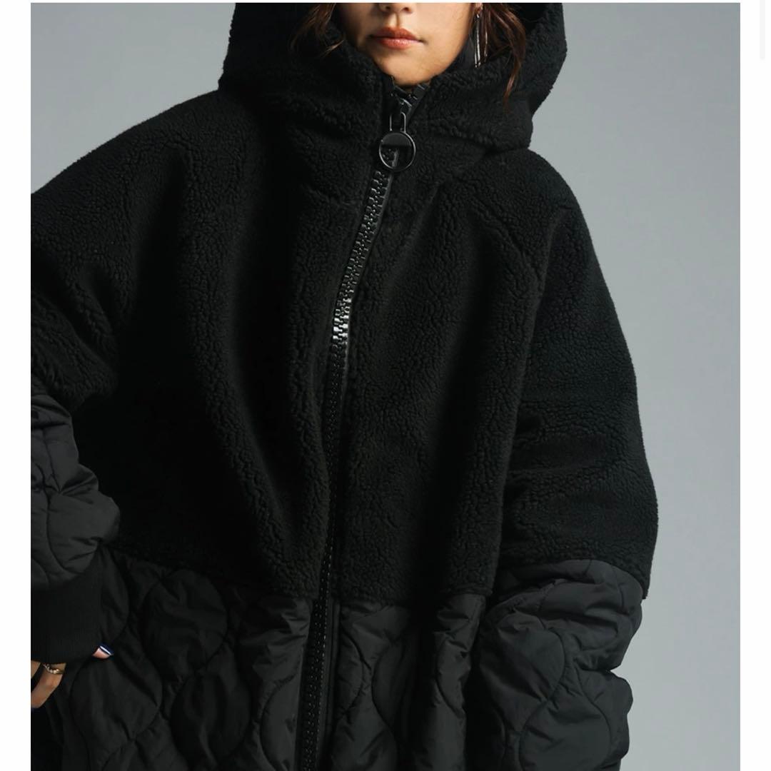 アンティカ　BIG ZIPPER BOA LONG COAT