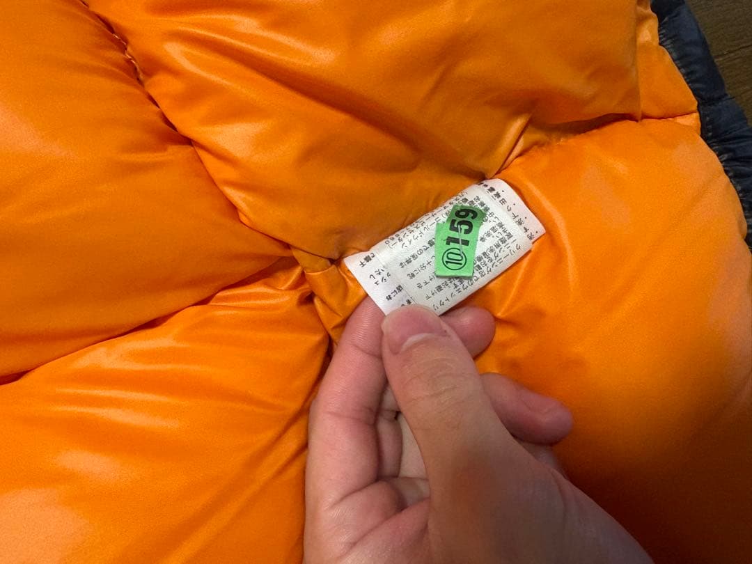 THE NORTH FACE ダウンベスト M ブラック/オレンジ