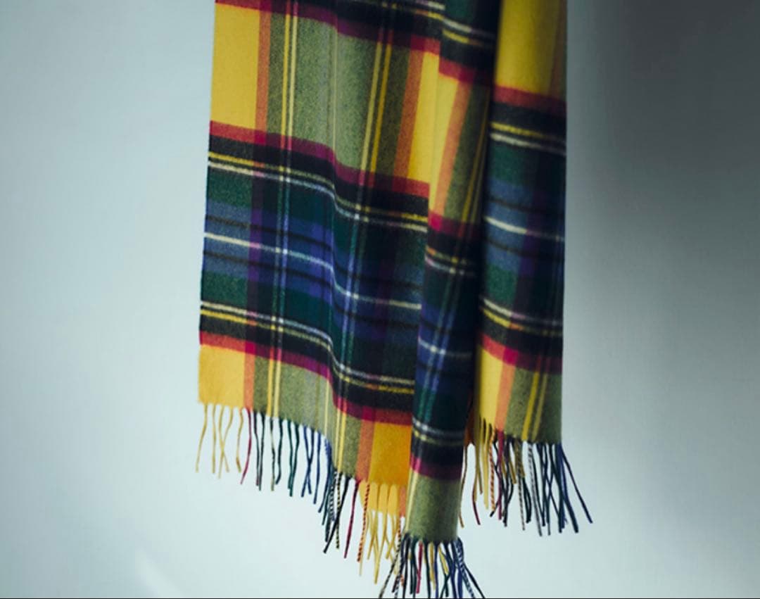 【希少】ジョンストンズ　ユナイテッドアローズ別注　カシミア100%大判ストール