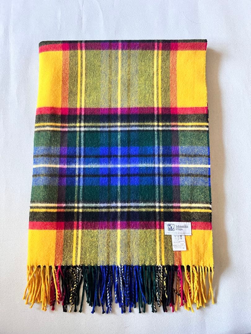 【希少】ジョンストンズ　ユナイテッドアローズ別注　カシミア100%大判ストール