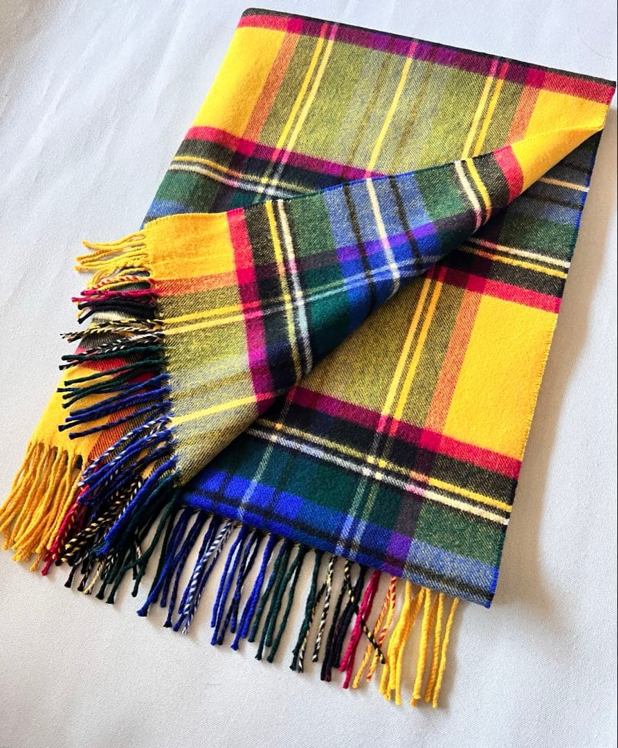 【希少】ジョンストンズ　ユナイテッドアローズ別注　カシミア100%大判ストール