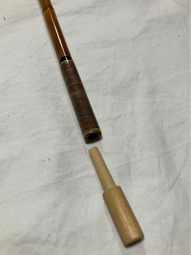 クロダイ様。へら釣り用竿掛け（竿春工房　趣楽）➕天然木万力（黒檀）美品