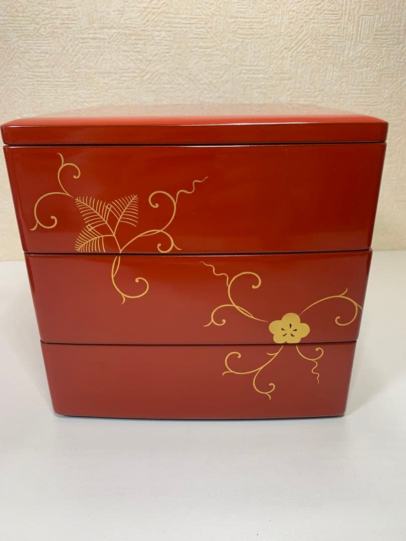 【未使用品】輪島塗　重箱 金彩