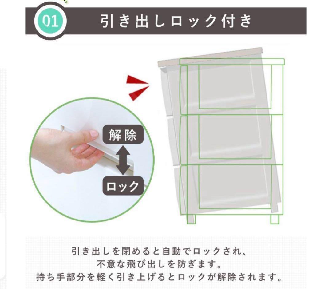 Fits チェスト フィッツプラス 3段