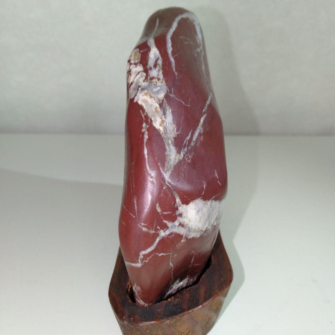 菊花石　水石　エーデルワイス　美麗台付き１個