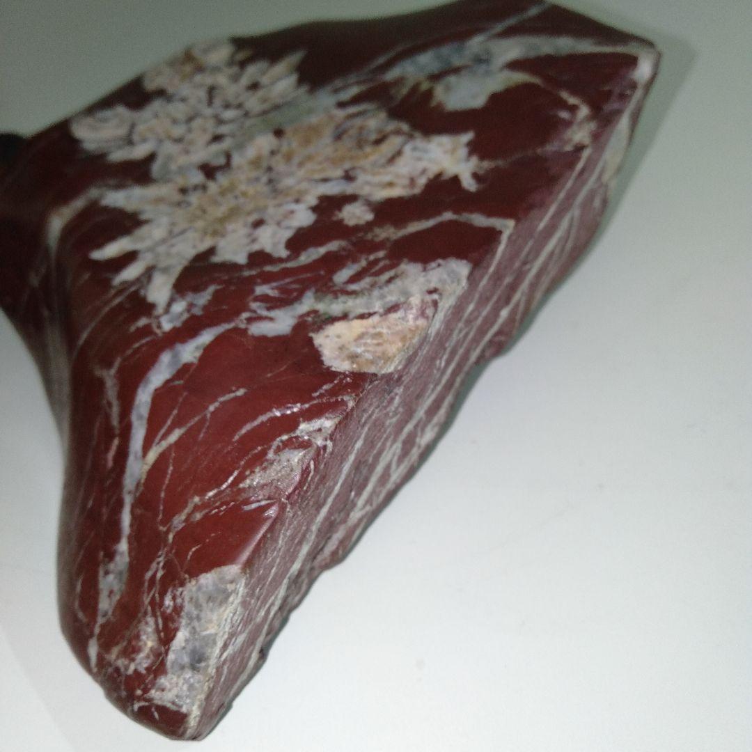 菊花石　水石　エーデルワイス　美麗台付き１個