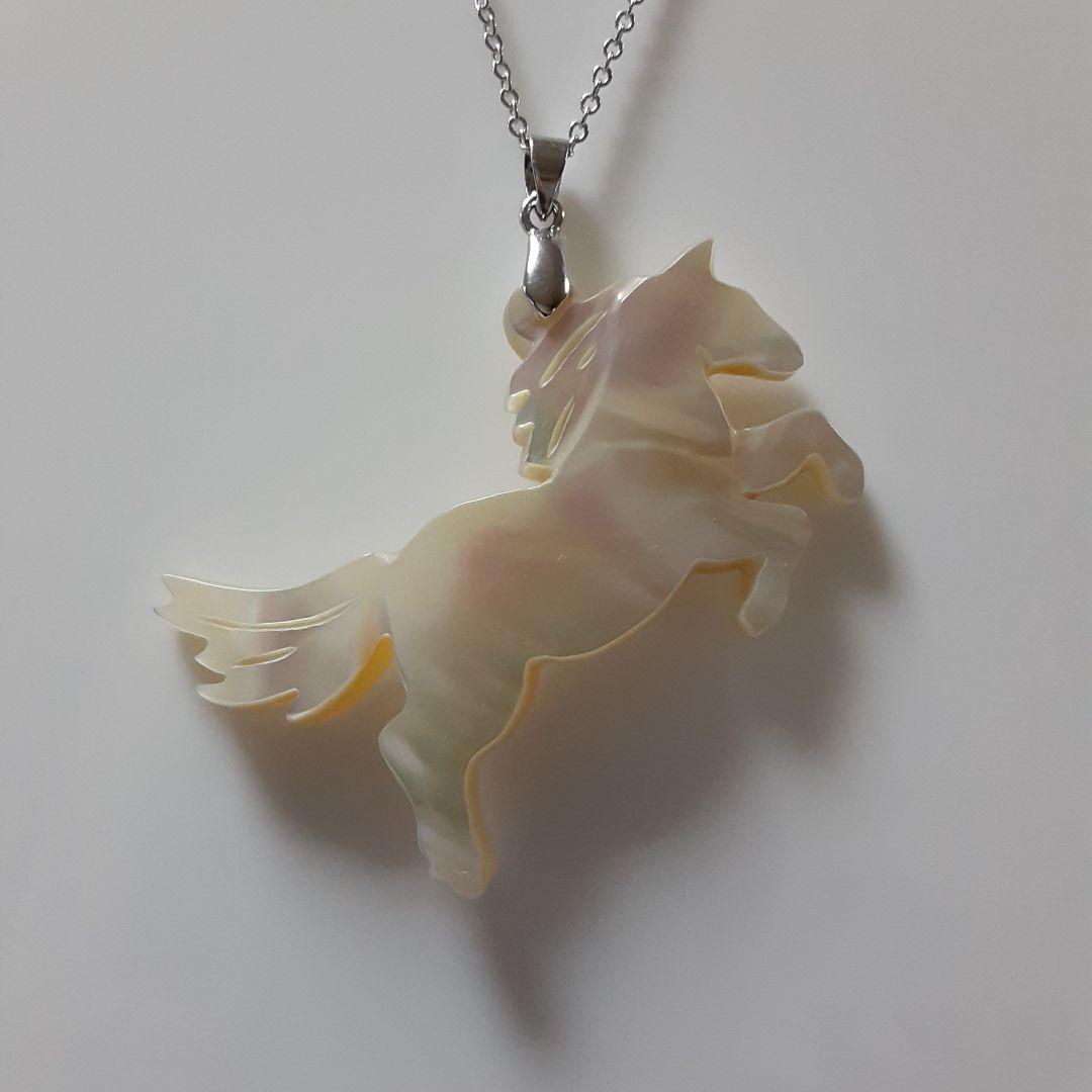 夜光貝　(ほたるガラスカフェ結様。お取引き中)　4点セット『馬/猫×2/亀』