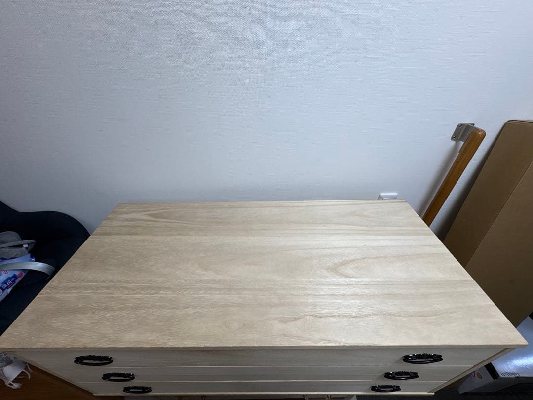 【日本製】天然木桐箪笥　3段桐タンス　マーゼルン