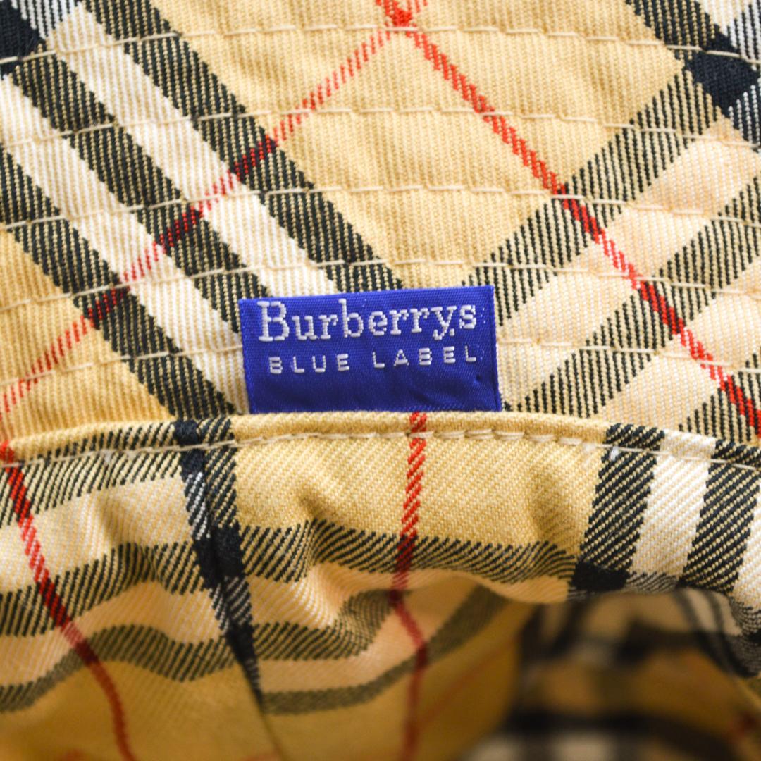 【美品】Burberryバーバリー ノバチェック柄×白リバーシブルバケットハット