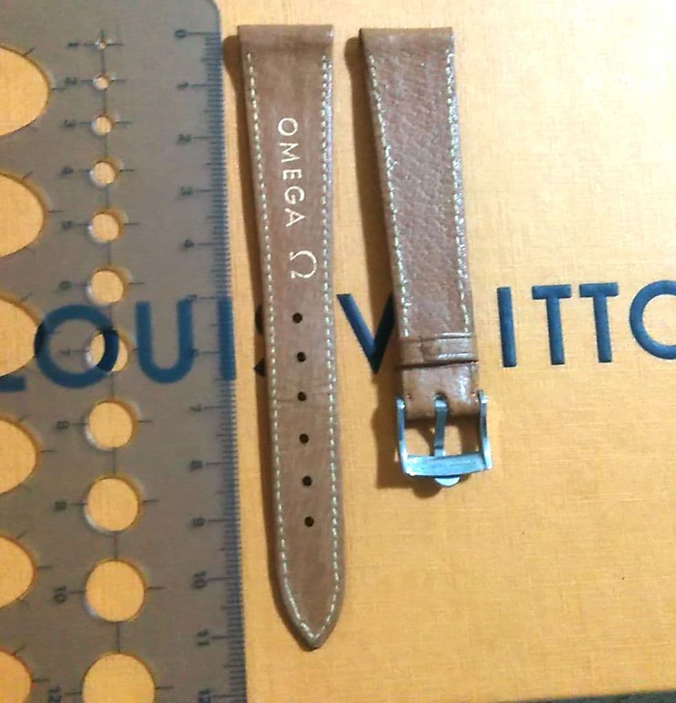 専用2つセット　オメガ レザーベルト　ブラウン 濃いブラウン17mm