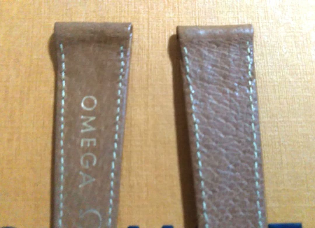 専用2つセット　オメガ レザーベルト　ブラウン 濃いブラウン17mm