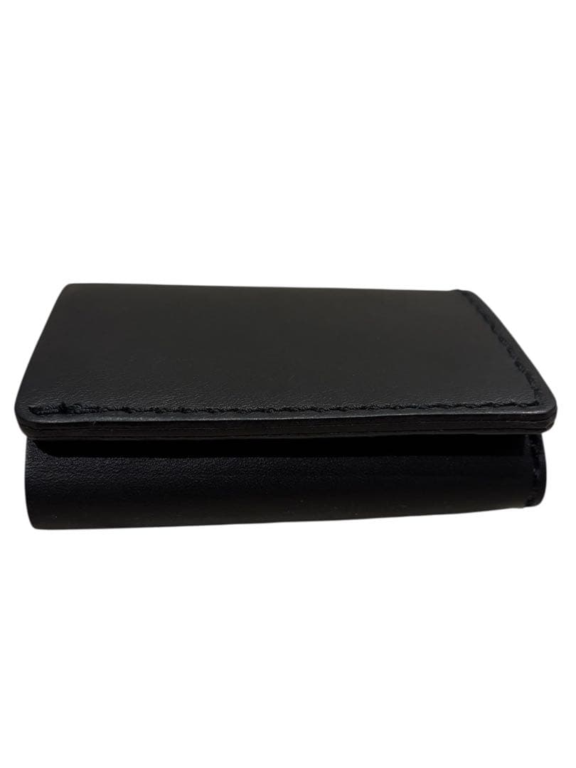 未使用級　希少　Herz ヘルツ　ミニマルウォレット　レザー　ブラック