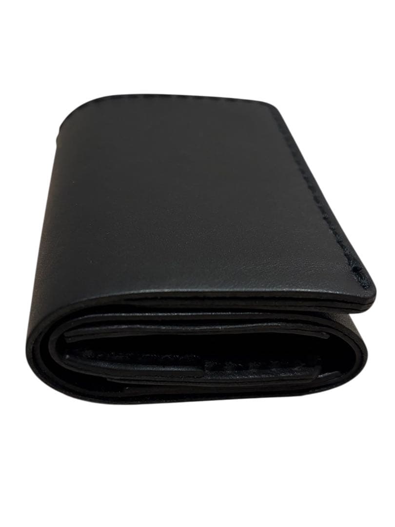 未使用級　希少　Herz ヘルツ　ミニマルウォレット　レザー　ブラック