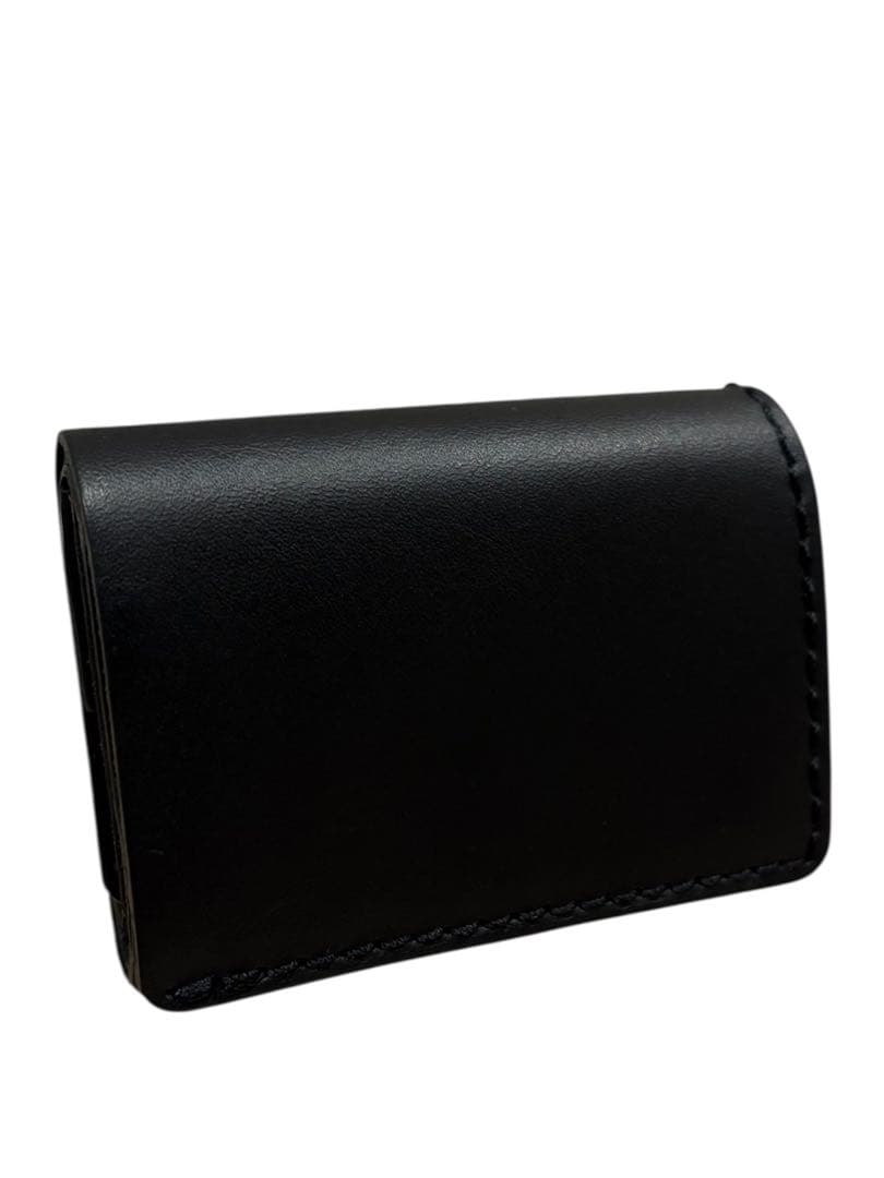 未使用級　希少　Herz ヘルツ　ミニマルウォレット　レザー　ブラック