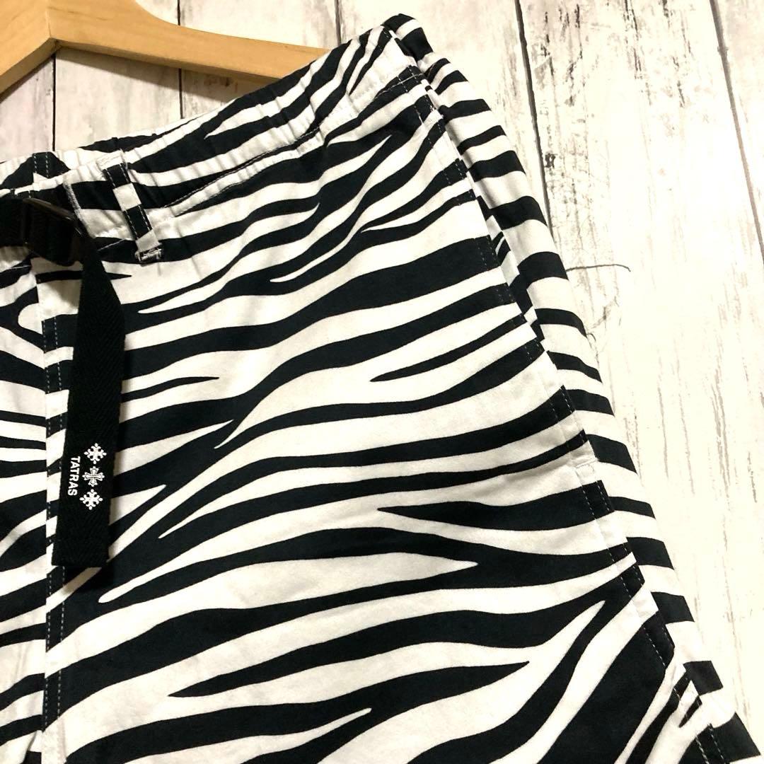 (美品) TATRASタトラス ゼブラ柄 ショートパンツ 総柄 人気デザイン