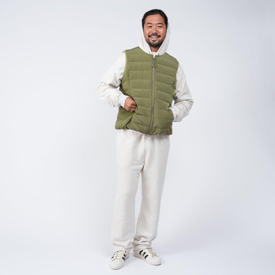 ジャケット・アウター KAJA NYLON MONOFILARIPSTOP DOWN VEST OVY